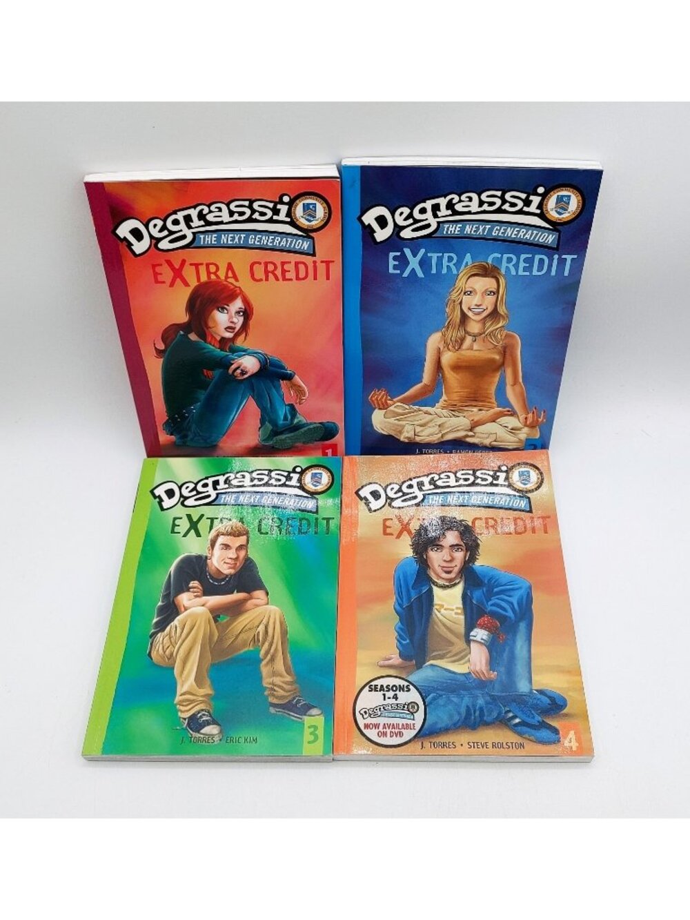 DEGRASSI THE NEXT GENERATION: EXTRA CREDIT Vol. 1,2, 3, 4 Graphic Novels B&W